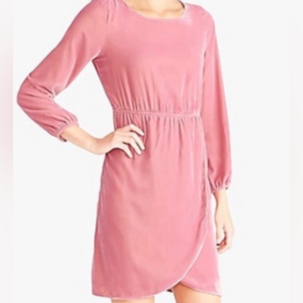 J. Crew Velvet Rose Pink Spring Dress 4 NWT Casual Daytime K3470 Guava Berry